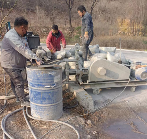 永胜路面下沉注浆