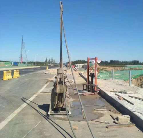 永胜公路高聚物注浆加固